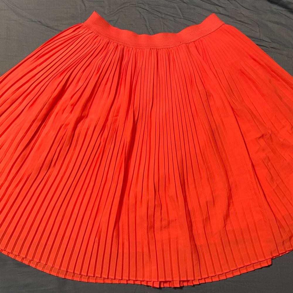 Merona Vibrant Pink Pleated Midi Skirt